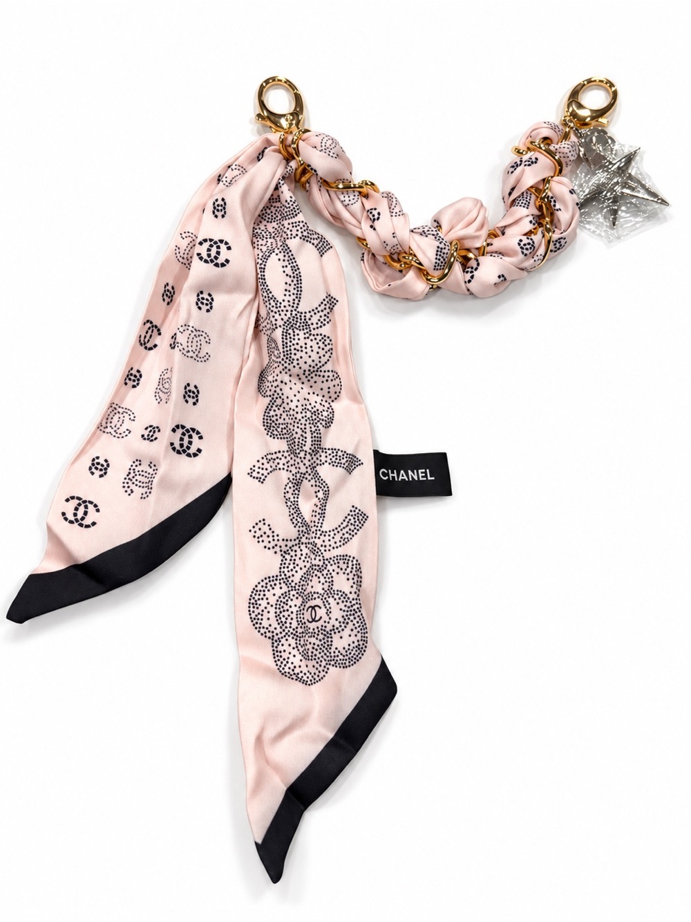 Silk bag charm